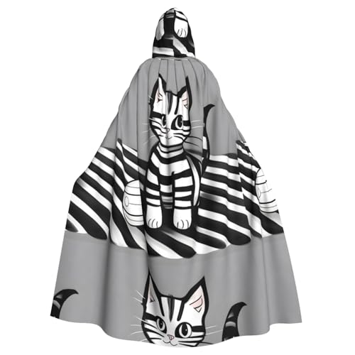 WHJSHOP Play Ball Kitty Picture Halloween Erwachsene Kapuzenumhang Herren und Damen Kleidung Mantle Rollenspiel WHJSHOP Play Ball Kitty Picture Halloween Erwachsene Kapuzenumhang Herren und Damen Kleidung Mantle Rollenspiel von WHJSHOP