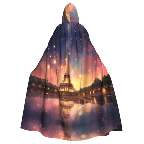 WHJSHOP Romantischer Paris-Eiffelturm-Umhang mit Kapuze für Erwachsene, für Halloween, Rollenspiele und Kostümpartys WHJSHOP Romantischer Paris-Eiffelturm-Umhang mit Kapuze für Erwachsene, für Halloween, Rollenspiele und Kostümpartys von WHJSHOP