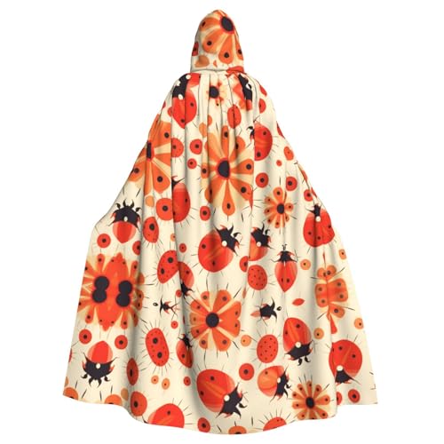 WHJSHOP Seven Star Marienkäfer Bild Erwachsene Kapuzenumhang Umhang Umhang für Halloween, Rollenspiele Kostüme und Themenpartys von WHJSHOP