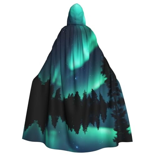WHJSHOP Sky Aurora Prints Kapuzenumhang für Erwachsene, für Halloween, Rollenspiele und Kostümpartys WHJSHOP Sky Aurora Prints Kapuzenumhang für Erwachsene, für Halloween, Rollenspiele und Kostümpartys von WHJSHOP