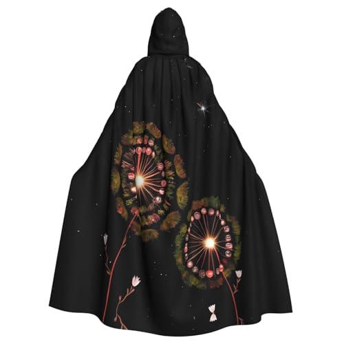 WHJSHOP Sternenhimmel-Umhang mit Löwenzahn-Bild, Erwachsenen-Kapuzenumhang für Halloween, Rollenspiel-Kostüme und Themenpartys WHJSHOP Sternenhimmel-Umhang mit Löwenzahn-Bild, Erwachsenen-Kapuzenumhang für Halloween, Rollenspiel-Kostüme und Themenpartys von WHJSHOP