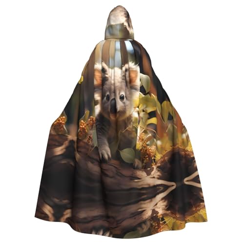 WHJSHOP Süßer Koala-Pflanzenbild, Erwachsenen-Umhang mit Kapuze, Umhang für Halloween, Rollenspiel-Kostüme und Themenpartys WHJSHOP Süßer Koala-Pflanzenbild, Erwachsenen-Umhang mit Kapuze, Umhang für Halloween, Rollenspiel-Kostüme und Themenpartys von WHJSHOP