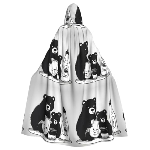WHJSHOP Süßer Milchflaschen-Bär-Umhang mit Kapuze für Erwachsene, für Halloween, Rollenspiel-Kostüme und Themenpartys WHJSHOP Süßer Milchflaschen-Bär-Umhang mit Kapuze für Erwachsene, für Halloween, Rollenspiel-Kostüme und Themenpartys von WHJSHOP
