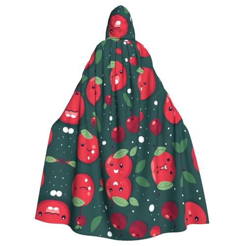 WHJSHOP Süßes kleines Kirschenbild mit Kapuze für Erwachsene, Umhang für Halloween, Rollenspiel-Kostüme und Themenpartys WHJSHOP Süßes kleines Kirschenbild mit Kapuze für Erwachsene, Umhang für Halloween, Rollenspiel-Kostüme und Themenpartys von WHJSHOP
