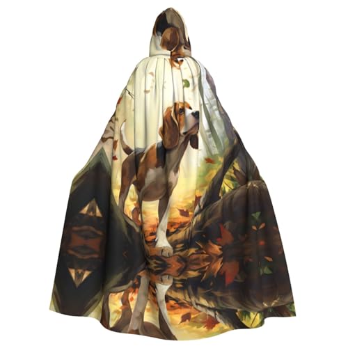 WHJSHOP Tame Beagle Picture Adult Hooded Cape Cloak for Halloween, Role-playing Costumes, and Theme Parties WHJSHOP Tame Beagle Picture Adult Hooded Cape Cloak for Halloween, Role-playing Costumes, and Theme Parties von WHJSHOP