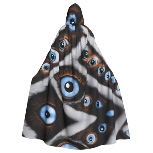 WHJSHOP The Evil Eye Looked Prints Kapuzenumhang für Erwachsene, für Halloween, Rollenspiele und Kostümpartys WHJSHOP The Evil Eye Looked Prints Kapuzenumhang für Erwachsene, für Halloween, Rollenspiele und Kostümpartys von WHJSHOP