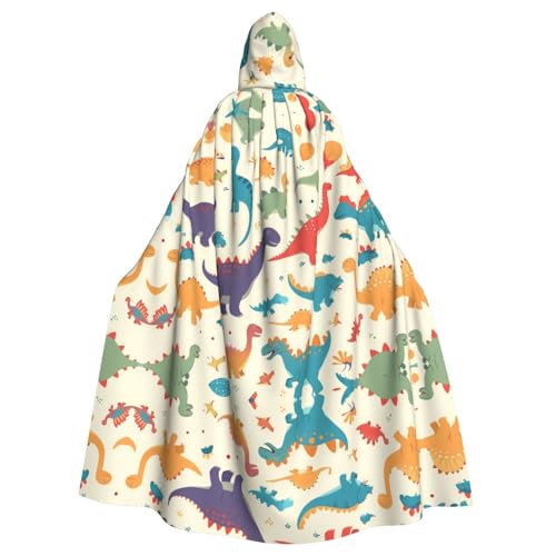 WHJSHOP Umhang mit Dinosaurier-Motiv für Erwachsene, mit Kapuze, Umhang für Halloween, Rollenspiel-Kostüme und Themenpartys WHJSHOP Umhang mit Dinosaurier-Motiv für Erwachsene, mit Kapuze, Umhang für Halloween, Rollenspiel-Kostüme und Themenpartys von WHJSHOP