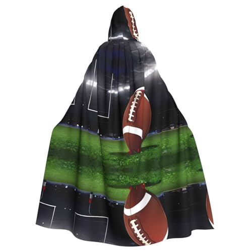 WHJSHOP Umhang mit Kapuze, Motiv: American Soccer Bild, Halloween, Erwachsene, für Rollenspiele, Bühnenkostüme, Partys, pflegeleicht WHJSHOP Umhang mit Kapuze, Motiv: American Soccer Bild, Halloween, Erwachsene, für Rollenspiele, Bühnenkostüme, Partys, pflegeleicht von WHJSHOP
