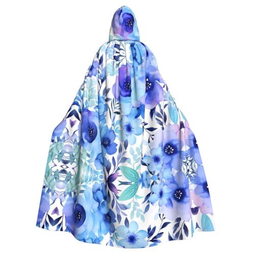 WHJSHOP Umhang mit Kapuze für Erwachsene, Aquarell-Blumenmuster, für Halloween, Rollenspiel-Kostüme und Themenpartys WHJSHOP Umhang mit Kapuze für Erwachsene, Aquarell-Blumenmuster, für Halloween, Rollenspiel-Kostüme und Themenpartys von WHJSHOP