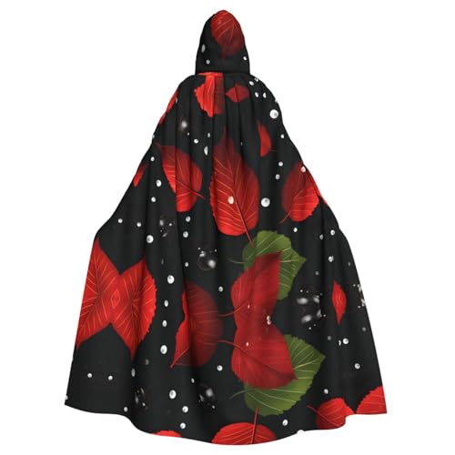 WHJSHOP Umhang mit Kapuze für Erwachsene, Blätter und Marienkäfer, für Halloween, Rollenspiele und Themenpartys WHJSHOP Umhang mit Kapuze für Erwachsene, Blätter und Marienkäfer, für Halloween, Rollenspiele und Themenpartys von WHJSHOP