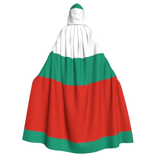 WHJSHOP Umhang mit Kapuze für Erwachsene, Bulgarische Flagge, für Halloween, Rollenspiele und Kostümpartys von WHJSHOP