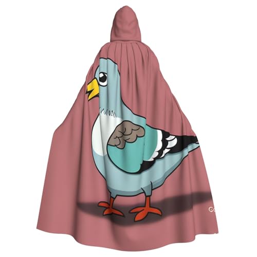 WHJSHOP Umhang mit Kapuze für Erwachsene, Cartoon-Tauben-Druck, für Halloween, Rollenspiele und Kostümpartys WHJSHOP Umhang mit Kapuze für Erwachsene, Cartoon-Tauben-Druck, für Halloween, Rollenspiele und Kostümpartys von WHJSHOP