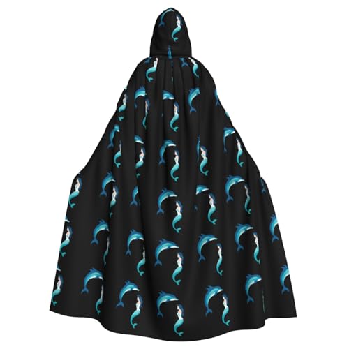 WHJSHOP Umhang mit Kapuze für Erwachsene, Delfine und Meerjungfrauen, für Halloween, Rollenspiele und Themenpartys WHJSHOP Umhang mit Kapuze für Erwachsene, Delfine und Meerjungfrauen, für Halloween, Rollenspiele und Themenpartys von WHJSHOP
