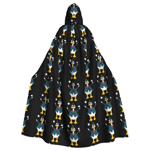 WHJSHOP Umhang mit Kapuze für Erwachsene, Ente mit Sternen, für Halloween, Rollenspiele und Themenpartys von WHJSHOP