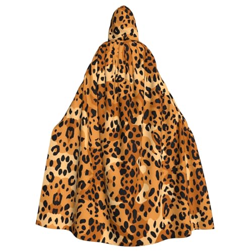 WHJSHOP Umhang mit Kapuze für Erwachsene, Leopardenmuster, für Halloween, Rollenspiel-Kostüme und Themenpartys WHJSHOP Umhang mit Kapuze für Erwachsene, Leopardenmuster, für Halloween, Rollenspiel-Kostüme und Themenpartys von WHJSHOP