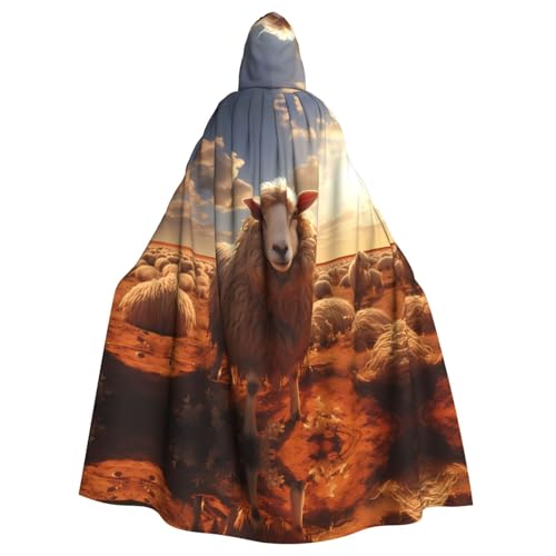 WHJSHOP Umhang mit Kapuze für Erwachsene, Motiv: Australisches Schaf, für Halloween, Rollenspiele und Themenpartys WHJSHOP Umhang mit Kapuze für Erwachsene, Motiv: Australisches Schaf, für Halloween, Rollenspiele und Themenpartys von WHJSHOP