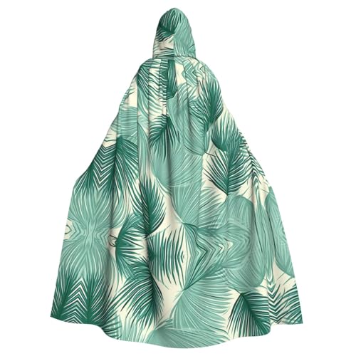 WHJSHOP Umhang mit Kapuze für Erwachsene, Motiv: Dinosaurier, Palmblatt, für Halloween, Rollenspiele und Themenpartys von WHJSHOP