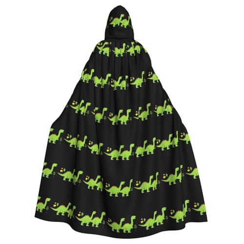 WHJSHOP Umhang mit Kapuze für Erwachsene, Motiv: Dinosaurier auf einem Frühlingsausflug, für Halloween, Rollenspiel-Kostüme und Themenpartys von WHJSHOP