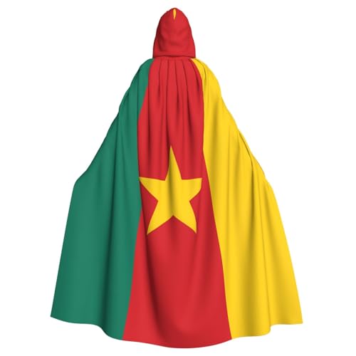 WHJSHOP Umhang mit Kapuze für Erwachsene, Motiv: Flagge von Kamerun, für Halloween, Rollenspiele und Themenpartys WHJSHOP Umhang mit Kapuze für Erwachsene, Motiv: Flagge von Kamerun, für Halloween, Rollenspiele und Themenpartys von WHJSHOP