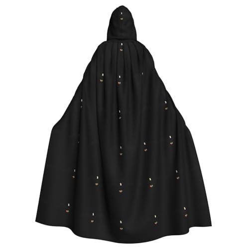 WHJSHOP Umhang mit Kapuze für Erwachsene, Motiv: Geier und farbige Kristalle, für Halloween, Rollenspiele und Kostümpartys WHJSHOP Umhang mit Kapuze für Erwachsene, Motiv: Geier und farbige Kristalle, für Halloween, Rollenspiele und Kostümpartys von WHJSHOP