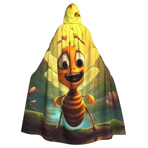 WHJSHOP Umhang mit Kapuze für Erwachsene, Motiv: Honigbiene, Cartoon-Motiv, für Halloween, Rollenspiele und Themenpartys WHJSHOP Umhang mit Kapuze für Erwachsene, Motiv: Honigbiene, Cartoon-Motiv, für Halloween, Rollenspiele und Themenpartys von WHJSHOP