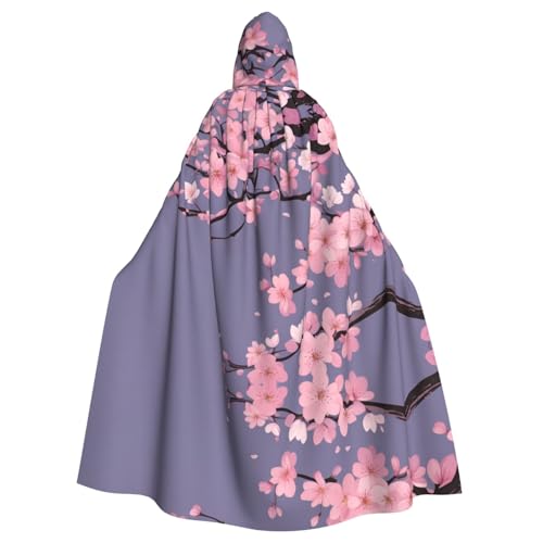 WHJSHOP Umhang mit Kapuze für Erwachsene, Motiv: Kirschblüten Baum für Halloween, Rollenspiele und Themenpartys WHJSHOP Umhang mit Kapuze für Erwachsene, Motiv: Kirschblüten Baum für Halloween, Rollenspiele und Themenpartys von WHJSHOP