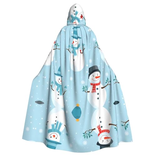 WHJSHOP Umhang mit Kapuze für Erwachsene, Motiv: Schneemann, für Halloween, Rollenspiele und Themenpartys WHJSHOP Umhang mit Kapuze für Erwachsene, Motiv: Schneemann, für Halloween, Rollenspiele und Themenpartys von WHJSHOP