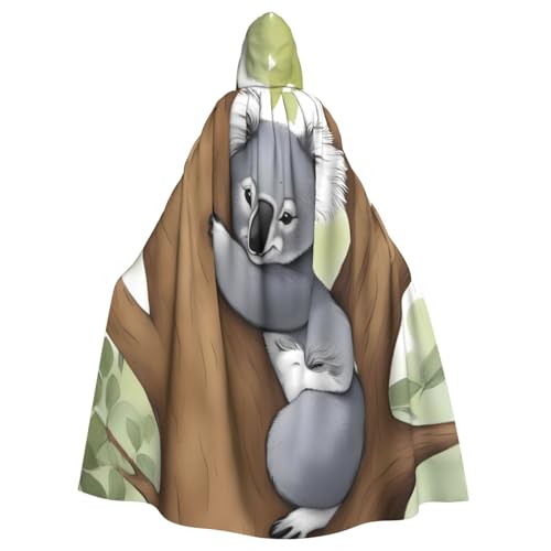 WHJSHOP Umhang mit Kapuze für Erwachsene, Motiv: Umarmungsbaum, Koala-Bild, Umhang für Halloween, Rollenspiel-Kostüme und Themenpartys WHJSHOP Umhang mit Kapuze für Erwachsene, Motiv: Umarmungsbaum, Koala-Bild, Umhang für Halloween, Rollenspiel-Kostüme und Themenpartys von WHJSHOP