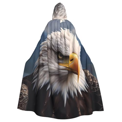 WHJSHOP Umhang mit Kapuze für Erwachsene, Motiv: Weißkopfseeadler, für Halloween, Rollenspiele und Kostümpartys WHJSHOP Umhang mit Kapuze für Erwachsene, Motiv: Weißkopfseeadler, für Halloween, Rollenspiele und Kostümpartys von WHJSHOP