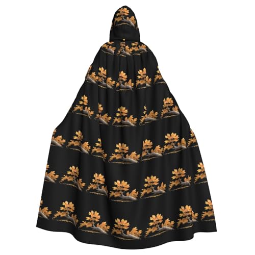 WHJSHOP Umhang mit Kapuze für Erwachsene, Motiv: gefallener Ahornbaum, für Halloween, Rollenspiele und Themenpartys von WHJSHOP