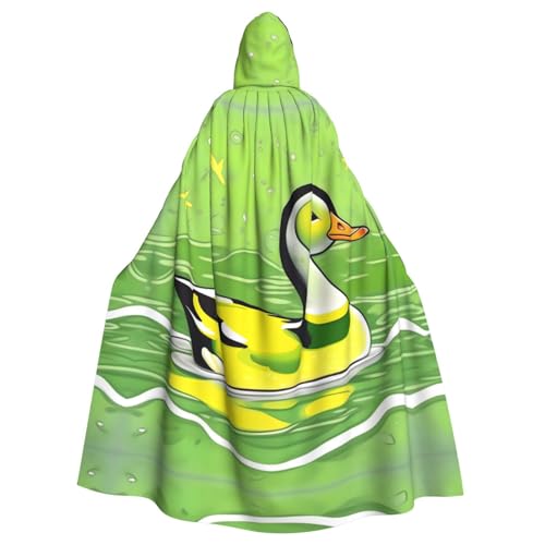 WHJSHOP Umhang mit Kapuze für Erwachsene, Motiv: grüne Ente für Halloween, Rollenspiel-Kostüme und Themenpartys WHJSHOP Umhang mit Kapuze für Erwachsene, Motiv: grüne Ente für Halloween, Rollenspiel-Kostüme und Themenpartys von WHJSHOP