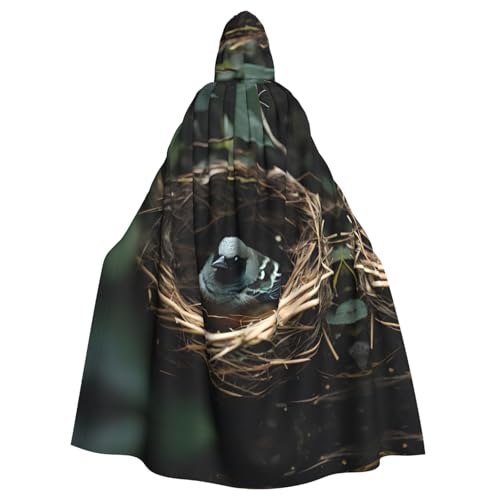 WHJSHOP Umhang mit Kapuze für Erwachsene, Motiv: kleines Vogelnest, für Halloween, Rollenspiele und Themenpartys WHJSHOP Umhang mit Kapuze für Erwachsene, Motiv: kleines Vogelnest, für Halloween, Rollenspiele und Themenpartys von WHJSHOP