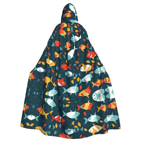 WHJSHOP Umhang mit Kapuze für Erwachsene, Motiv: schwimmender Fisch, für Halloween, Rollenspiele und Themenpartys WHJSHOP Umhang mit Kapuze für Erwachsene, Motiv: schwimmender Fisch, für Halloween, Rollenspiele und Themenpartys von WHJSHOP