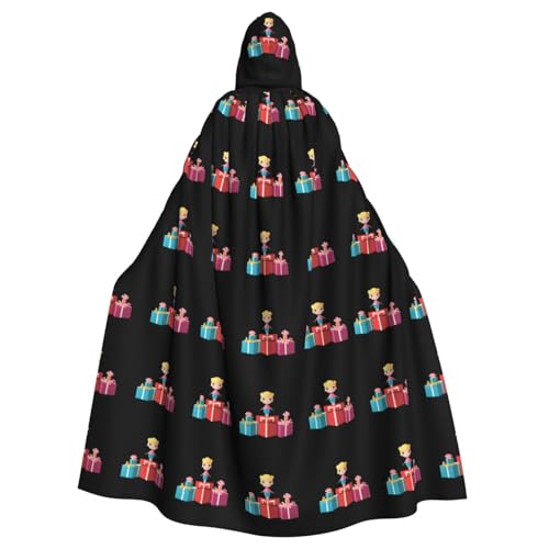 WHJSHOP Umhang mit Kapuze für Erwachsene, Puppen, die aus Geschenkboxen springen, für Halloween, Rollenspiel-Kostüme und Themenpartys WHJSHOP Umhang mit Kapuze für Erwachsene, Puppen, die aus Geschenkboxen springen, für Halloween, Rollenspiel-Kostüme und Themenpartys von WHJSHOP