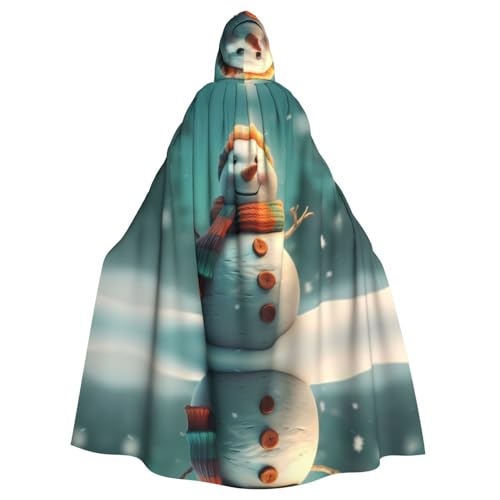 WHJSHOP Umhang mit Kapuze für Erwachsene, Schneemann-Muster, für Halloween, Rollenspiele und Kostümpartys WHJSHOP Umhang mit Kapuze für Erwachsene, Schneemann-Muster, für Halloween, Rollenspiele und Kostümpartys von WHJSHOP