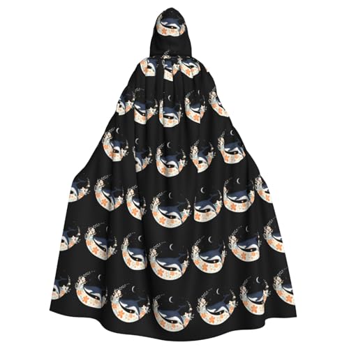 WHJSHOP Umhang mit Kapuze für Erwachsene, Walmond und Blumen, für Halloween, Rollenspiele und Kostümpartys von WHJSHOP