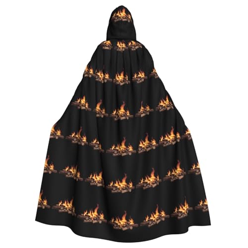 WHJSHOP Umhang mit Kapuze für Erwachsene, brennende Lagerfeuer, für Halloween, Rollenspiele und Themenpartys WHJSHOP Umhang mit Kapuze für Erwachsene, brennende Lagerfeuer, für Halloween, Rollenspiele und Themenpartys von WHJSHOP