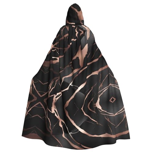 WHJSHOP Umhang mit Kapuze für Erwachsene, mit Marmor-Aufdruck, für Halloween, Rollenspiele und Kostümpartys von WHJSHOP