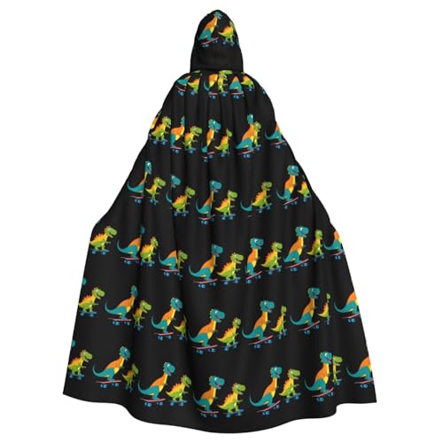 WHJSHOP Umhang mit Kapuze für Erwachsene, zwei kleine Dinosaurier, für Halloween, Rollenspiele und Kostümpartys WHJSHOP Umhang mit Kapuze für Erwachsene, zwei kleine Dinosaurier, für Halloween, Rollenspiele und Kostümpartys von WHJSHOP