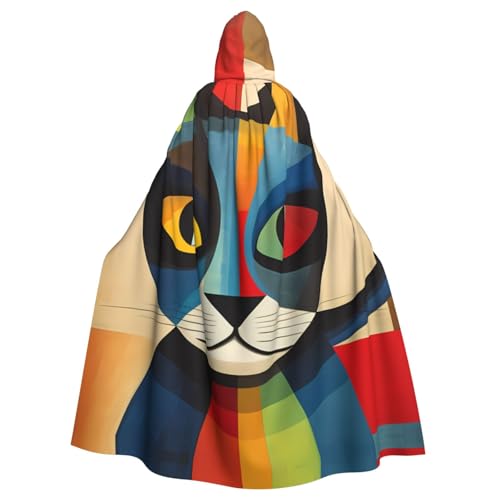 WHJSHOP Umhang mit Katzenmotiv und Katzenmotiv, für Erwachsene, für Halloween, Rollenspiele und Themenpartys WHJSHOP Umhang mit Katzenmotiv und Katzenmotiv, für Erwachsene, für Halloween, Rollenspiele und Themenpartys von WHJSHOP