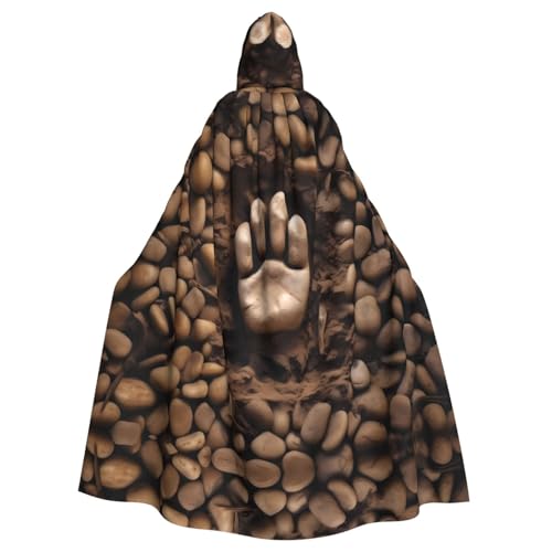 WHJSHOP Umhang mit Knochen- und Pfotenabdruck, für Erwachsene, mit Kapuze, Umhang für Halloween, Rollenspiele und Themenpartys WHJSHOP Umhang mit Knochen- und Pfotenabdruck, für Erwachsene, mit Kapuze, Umhang für Halloween, Rollenspiele und Themenpartys von WHJSHOP