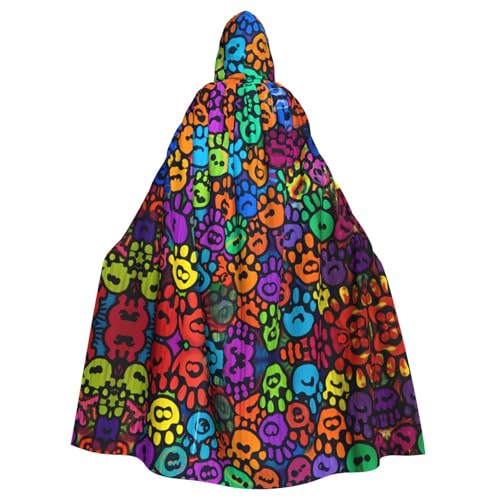 WHJSHOP Umhang mit Pfotenabdruck für Erwachsene, mit Kapuze, für Halloween, Rollenspiel-Kostüme und Themenpartys WHJSHOP Umhang mit Pfotenabdruck für Erwachsene, mit Kapuze, für Halloween, Rollenspiel-Kostüme und Themenpartys von WHJSHOP