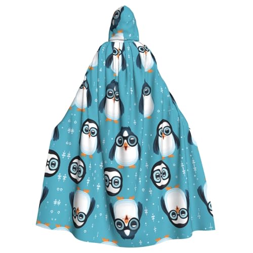 WHJSHOP Umhang mit Pinguin mit Brille, für Erwachsene, Kapuzenumhang für Halloween, Rollenspiele und Themenpartys WHJSHOP Umhang mit Pinguin mit Brille, für Erwachsene, Kapuzenumhang für Halloween, Rollenspiele und Themenpartys von WHJSHOP