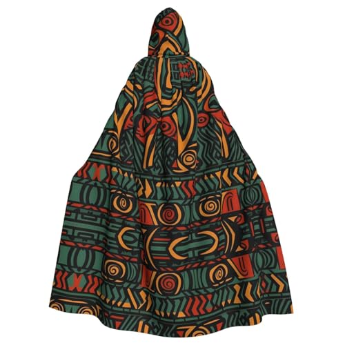 WHJSHOP Umhang mit afrikanischen Nationalmustern für Erwachsene, mit Kapuze, Umhang für Halloween, Rollenspiel-Kostüme und Themenpartys WHJSHOP Umhang mit afrikanischen Nationalmustern für Erwachsene, mit Kapuze, Umhang für Halloween, Rollenspiel-Kostüme und Themenpartys von WHJSHOP