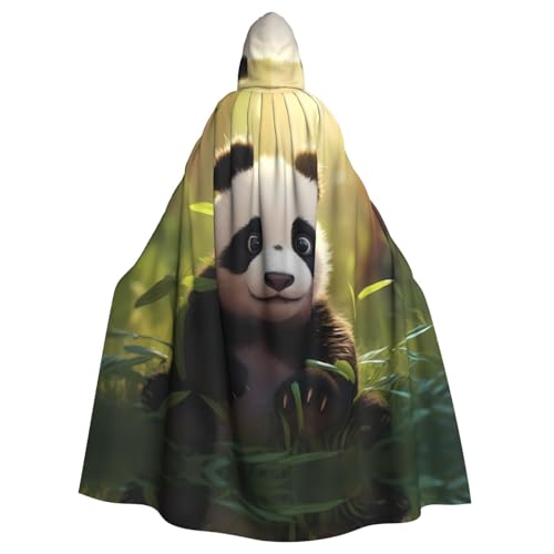 WHJSHOP Umhang mit niedlichem Panda-Bild für Erwachsene, mit Kapuze, für Halloween, Rollenspiel-Kostüme und Themenpartys WHJSHOP Umhang mit niedlichem Panda-Bild für Erwachsene, mit Kapuze, für Halloween, Rollenspiel-Kostüme und Themenpartys von WHJSHOP