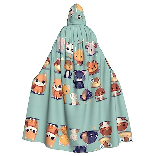WHJSHOP Umhang mit niedlichem Tiermotiv für Erwachsene, Kapuzenumhang für Halloween, Rollenspiel-Kostüme und Themenpartys WHJSHOP Umhang mit niedlichem Tiermotiv für Erwachsene, Kapuzenumhang für Halloween, Rollenspiel-Kostüme und Themenpartys von WHJSHOP
