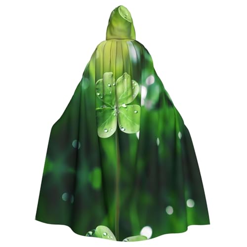 WHJSHOP Vierblättriges Kleeblatt-Umhang mit Kapuze für Erwachsene, Umhang für Halloween, Rollenspiele und Themenpartys von WHJSHOP