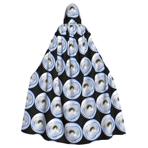 WHJSHOP Visual Illusion Prints Kapuzenumhang für Erwachsene, für Halloween, Rollenspiele und Kostümpartys von WHJSHOP