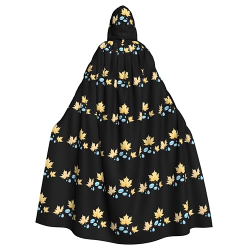 WHJSHOP Wassertropfen-Ahornblatt-Druck, Kapuzenumhang für Erwachsene, für Halloween, Rollenspiele und Kostümpartys WHJSHOP Wassertropfen-Ahornblatt-Druck, Kapuzenumhang für Erwachsene, für Halloween, Rollenspiele und Kostümpartys von WHJSHOP