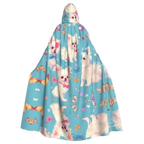 WHJSHOP Weißer Papillon Umhang mit Kapuze für Erwachsene, für Halloween, Rollenspiele und Themenpartys WHJSHOP Weißer Papillon Umhang mit Kapuze für Erwachsene, für Halloween, Rollenspiele und Themenpartys von WHJSHOP